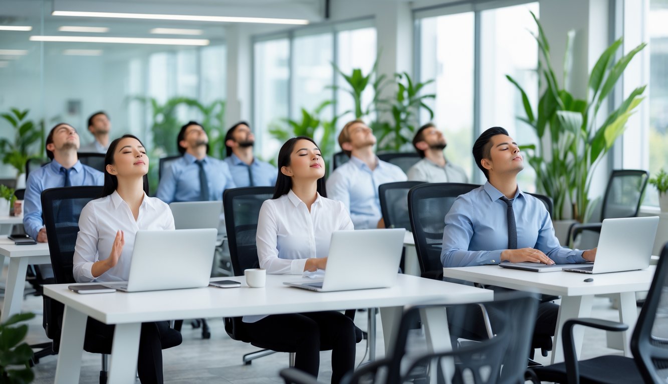 Rangkaian Teknik Relaksasi di Lingkungan Kerja untuk Karyawan Kantoran Modern: Meningkatkan Kesejahteraan dan Produktivitas